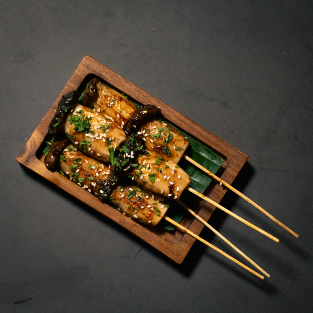 Oyster Mushroom Skewer