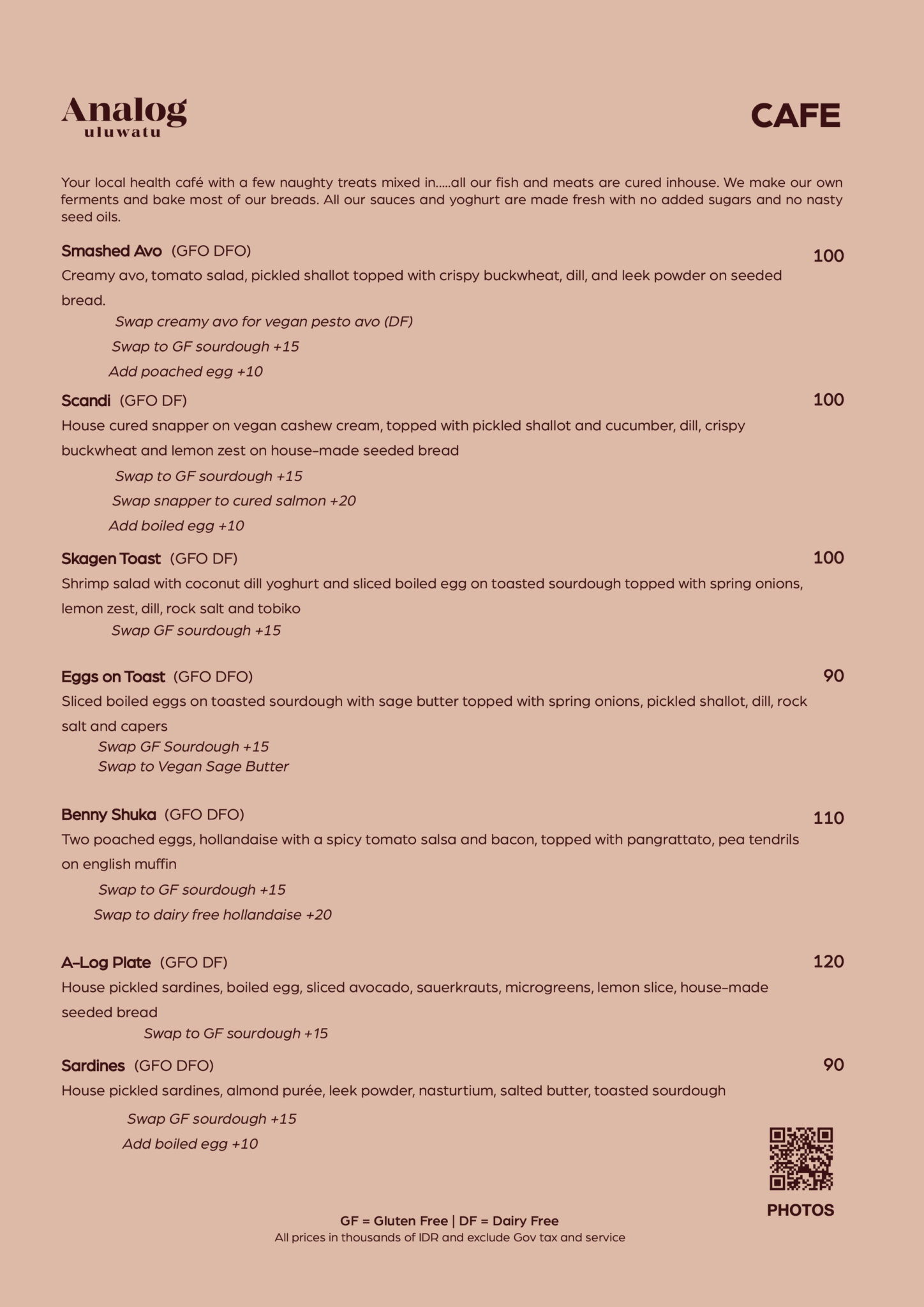 Food-Daytime - Analog Uluwatu