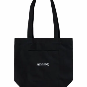 analog black totebag
